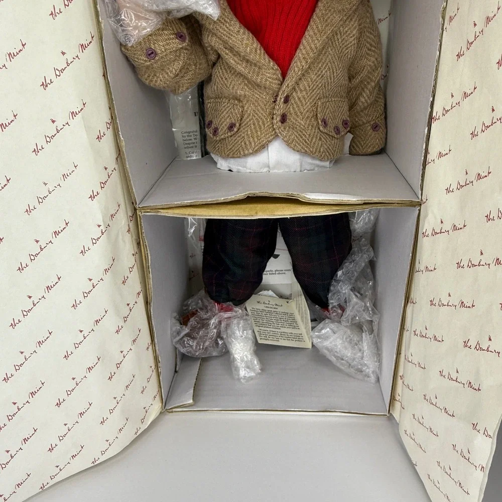Colin Porcelain‎ Doll by Karen Scott Danbury Mint 1995 NIB Vintage Collector COA